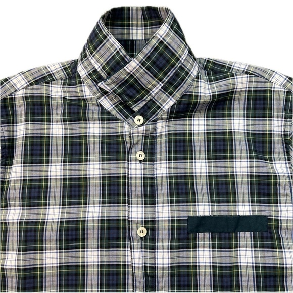 RAF SIMONS Archive Tartan Button Up Shirt Made in Italy - Picture 3 of 11